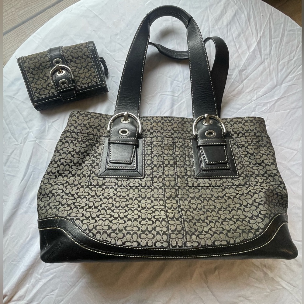 Vintage Coach purse and wallet